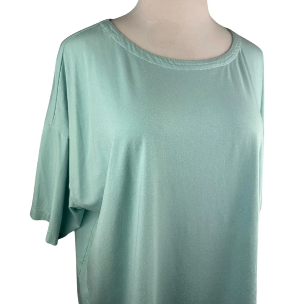 ✨2/$20 J. Jill Luxe Supima Elbow Sleeve Tee Short Sleeve Top Womens Plus Size 4X - Picture 5 of 12